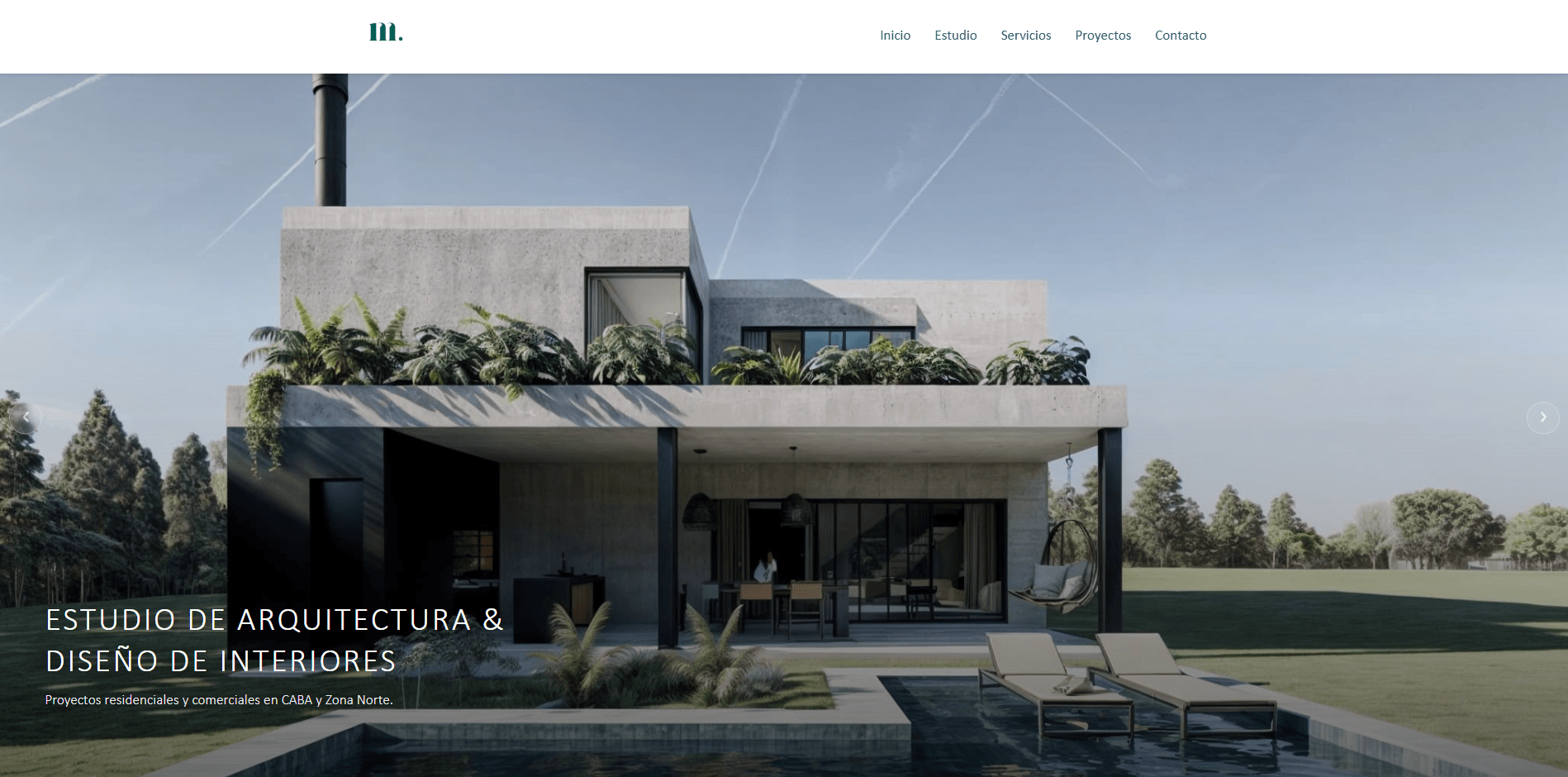 Captura del sistema Melany D'Angelo — Arquitectura